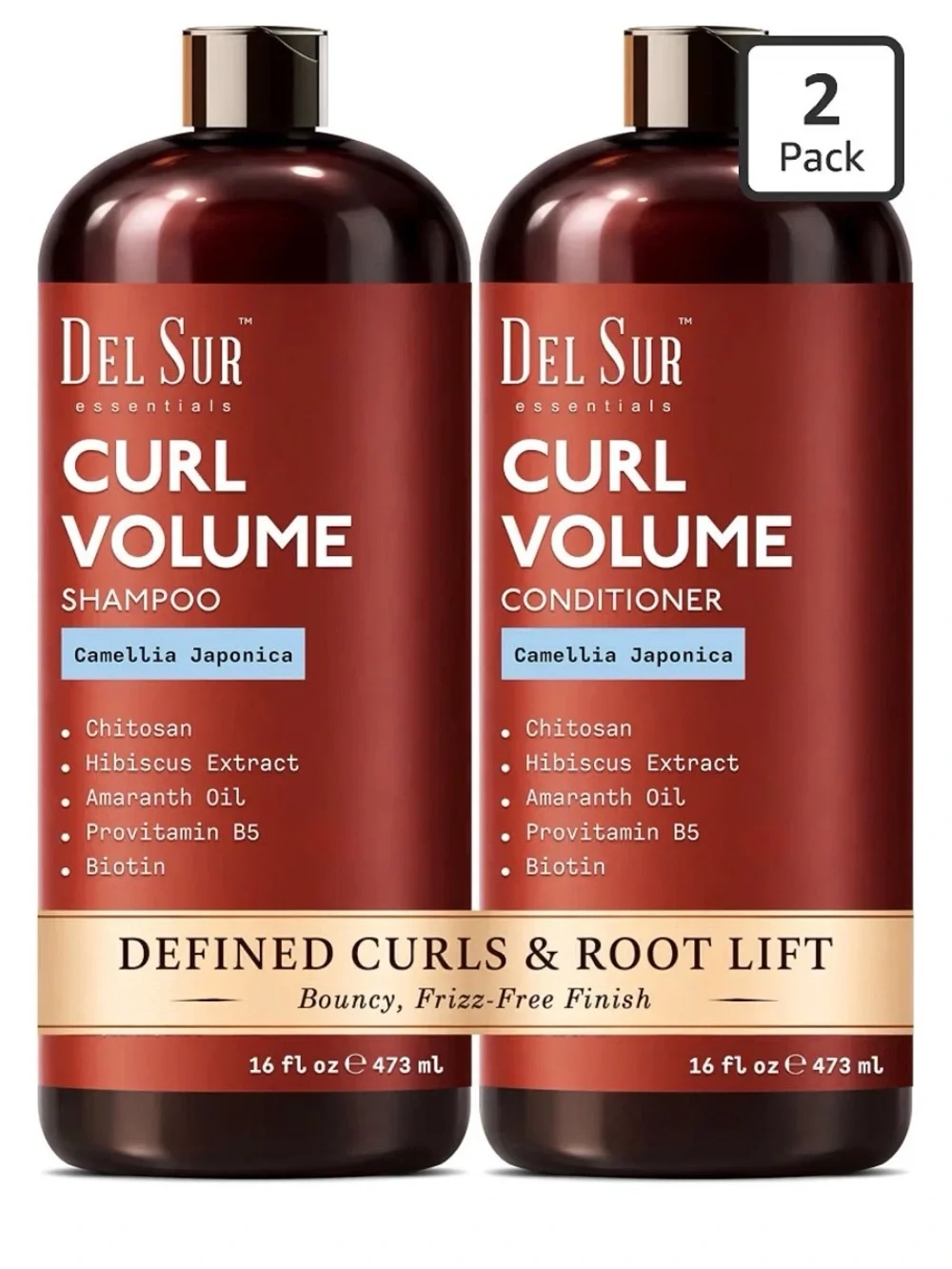 Curl Volume Shampoo & Conditioner - Brown